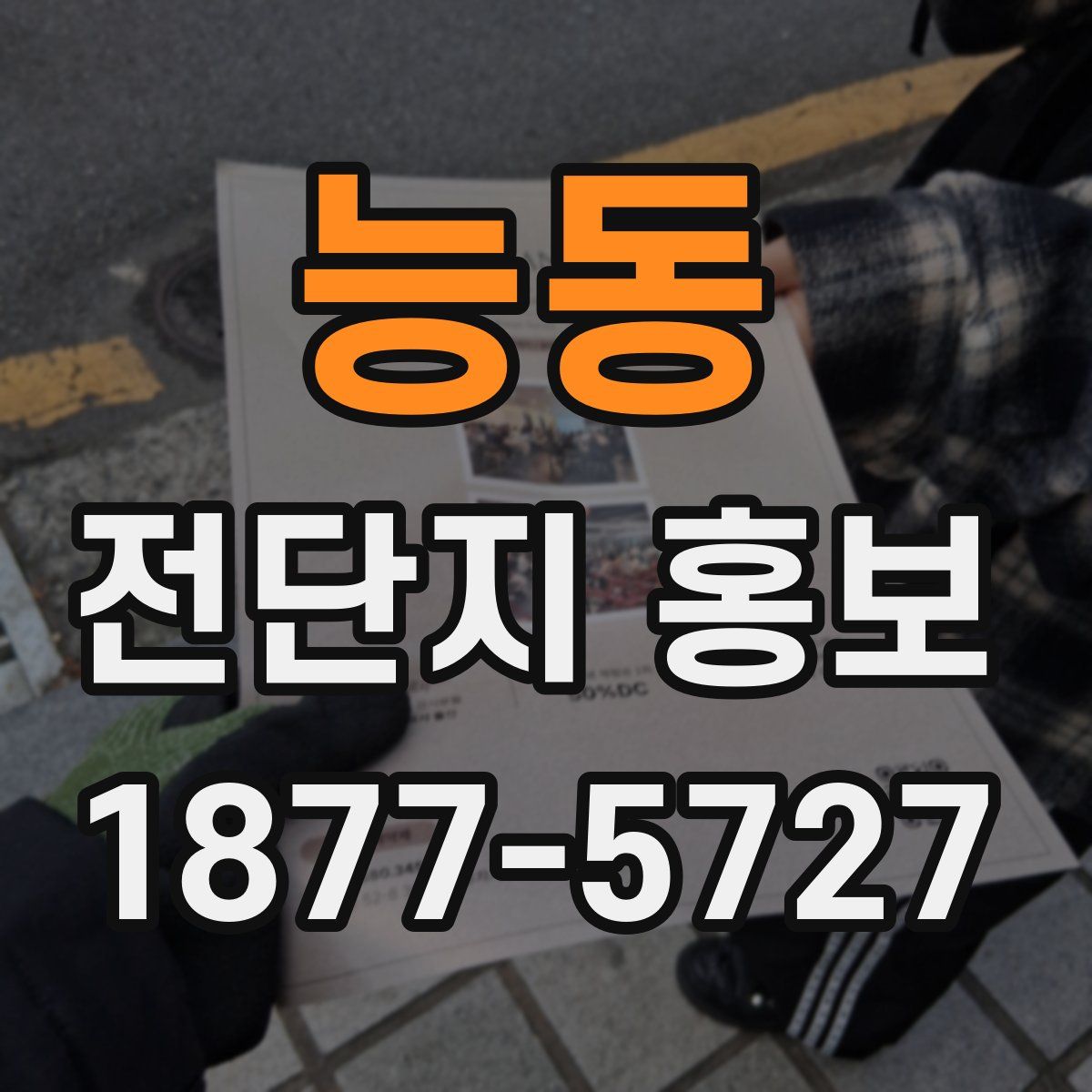 능동 전단지 홍보