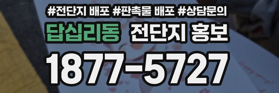 답십리동 전단지 홍보