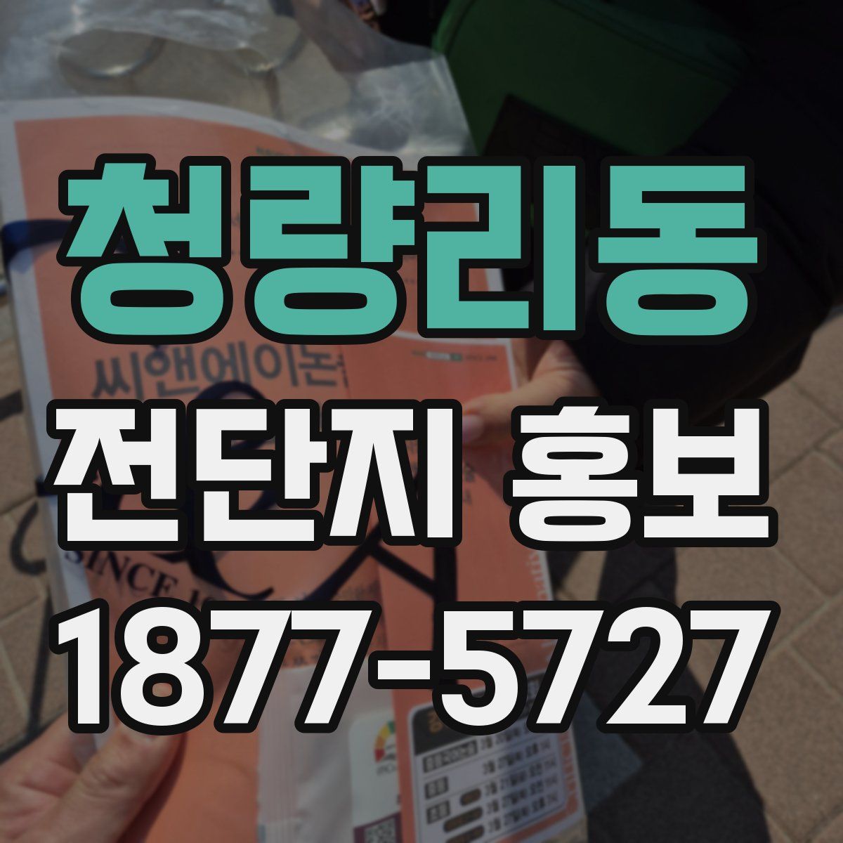 청량리동 전단지 홍보