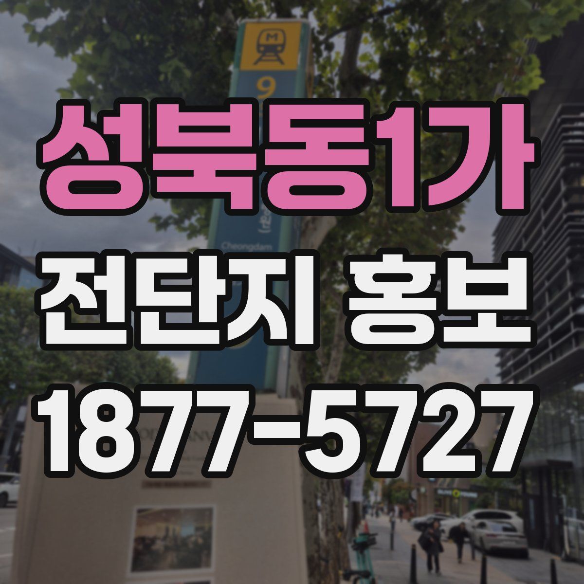 성북동1가 전단지 홍보