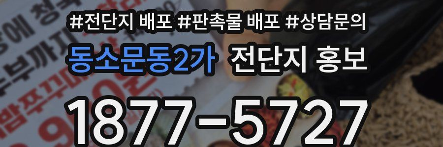 동소문동2가 전단지 홍보