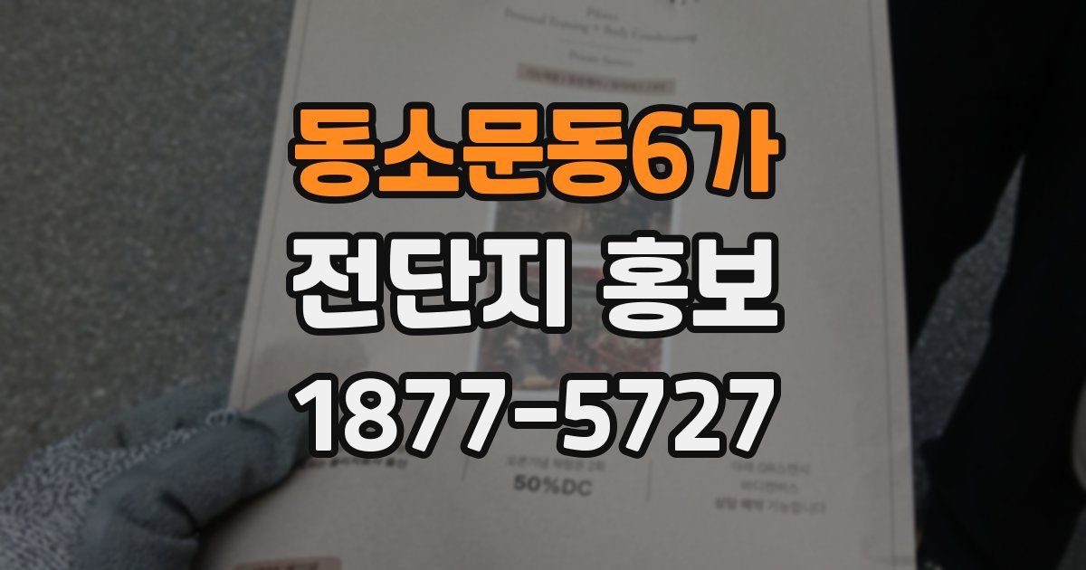 동소문동6가 전단지 홍보