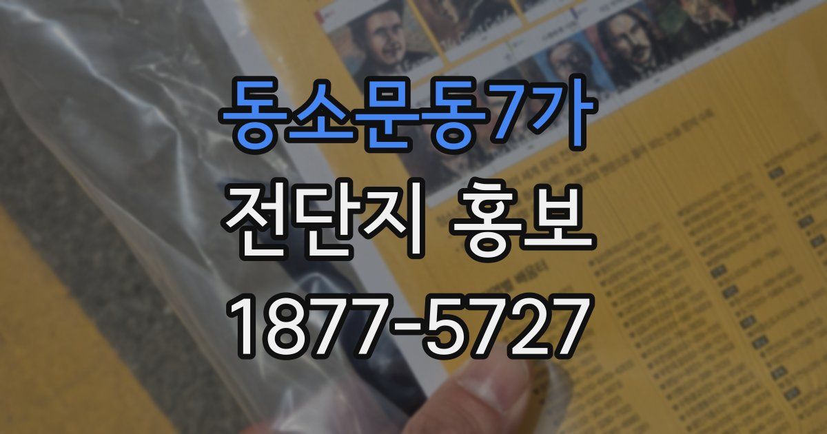 동소문동7가 전단지 홍보