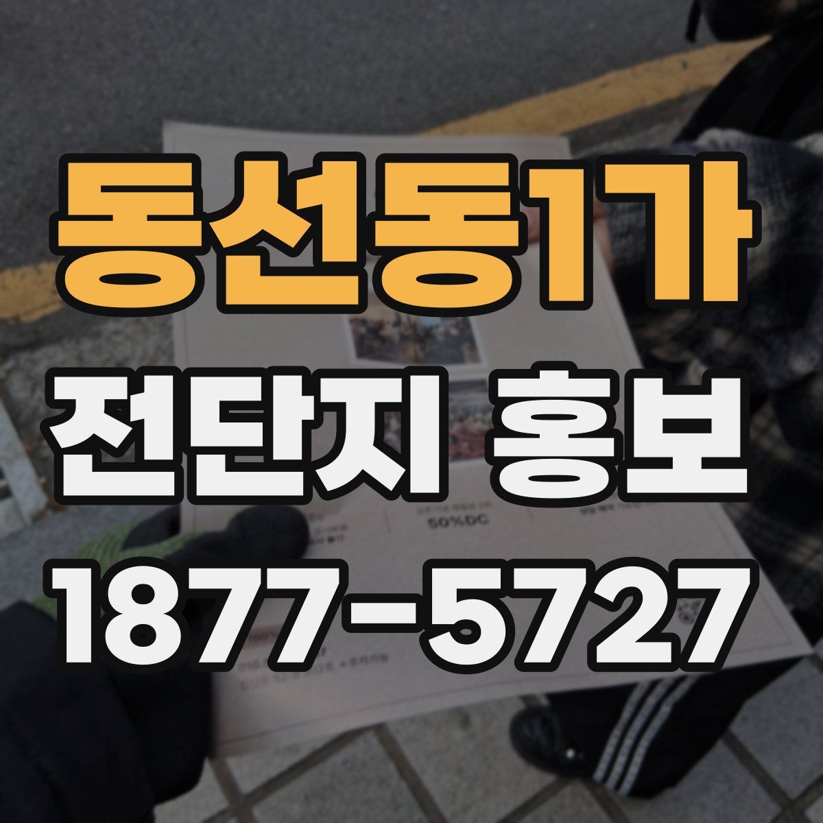 동선동1가 전단지 홍보