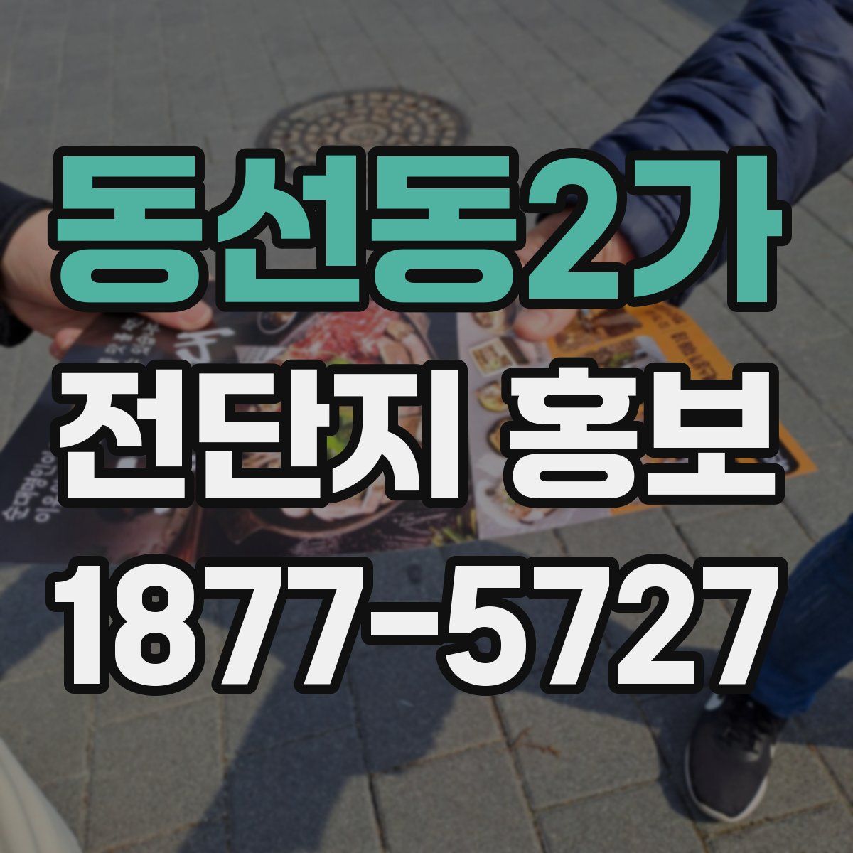 동선동2가 전단지 홍보