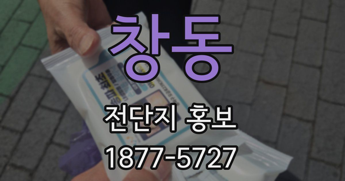 창동 전단지 홍보