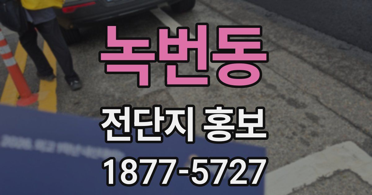 녹번동 전단지 홍보