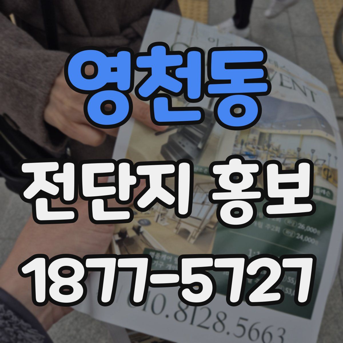 영천동 전단지 홍보