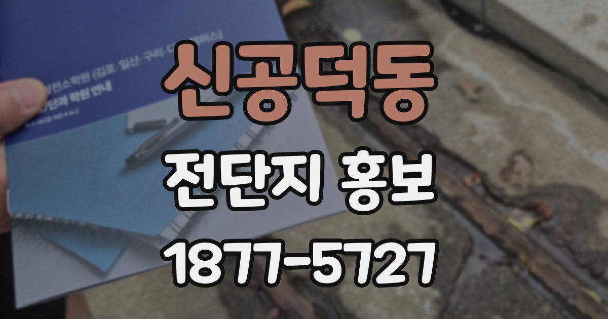 신공덕동 전단지 홍보