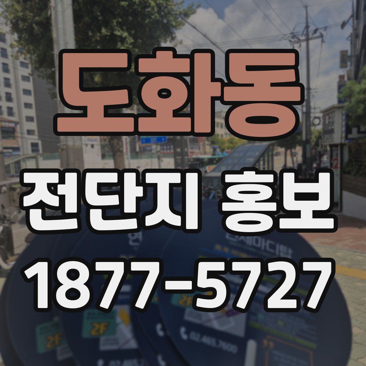 도화동 전단지 홍보