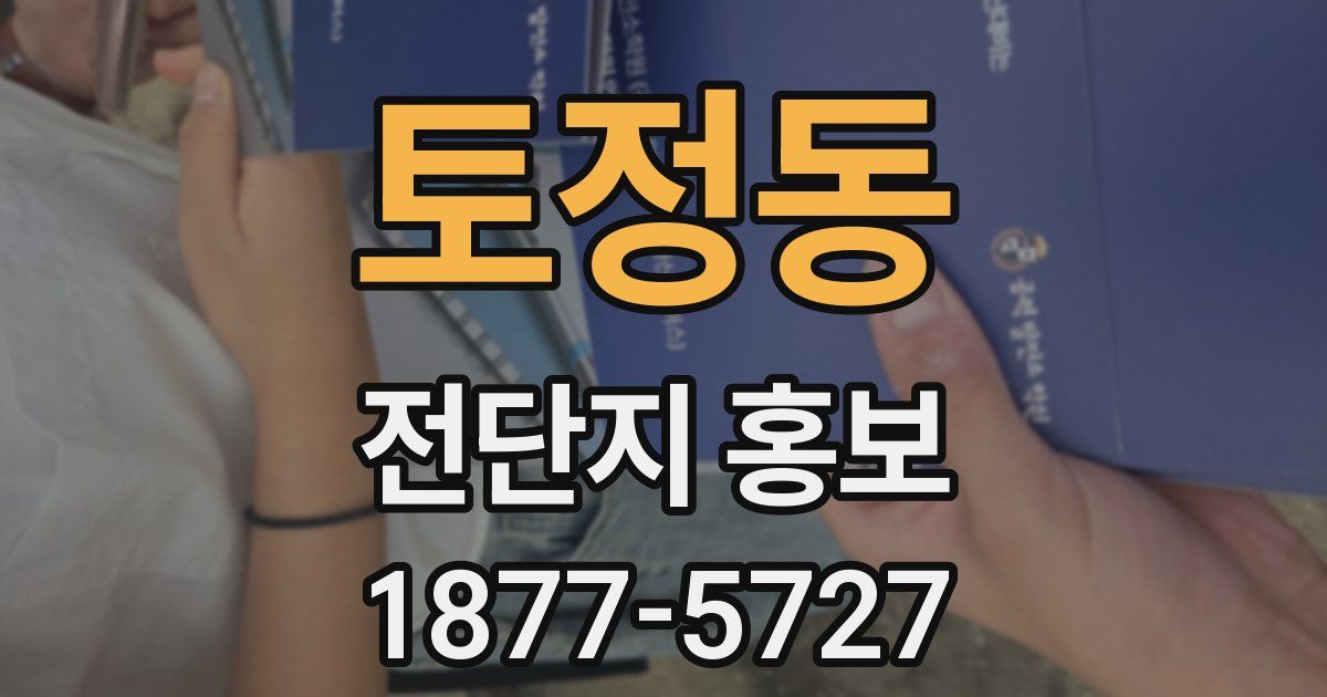 토정동 전단지 홍보