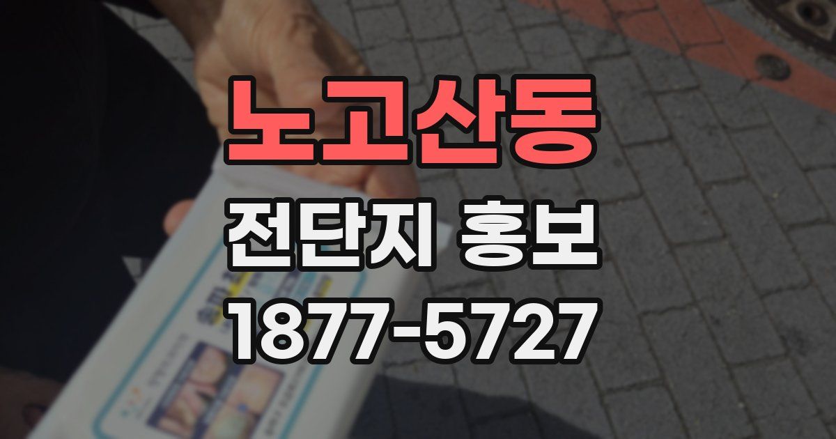 노고산동 전단지 홍보