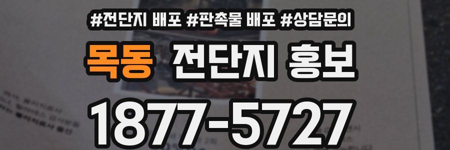 목동 전단지 홍보