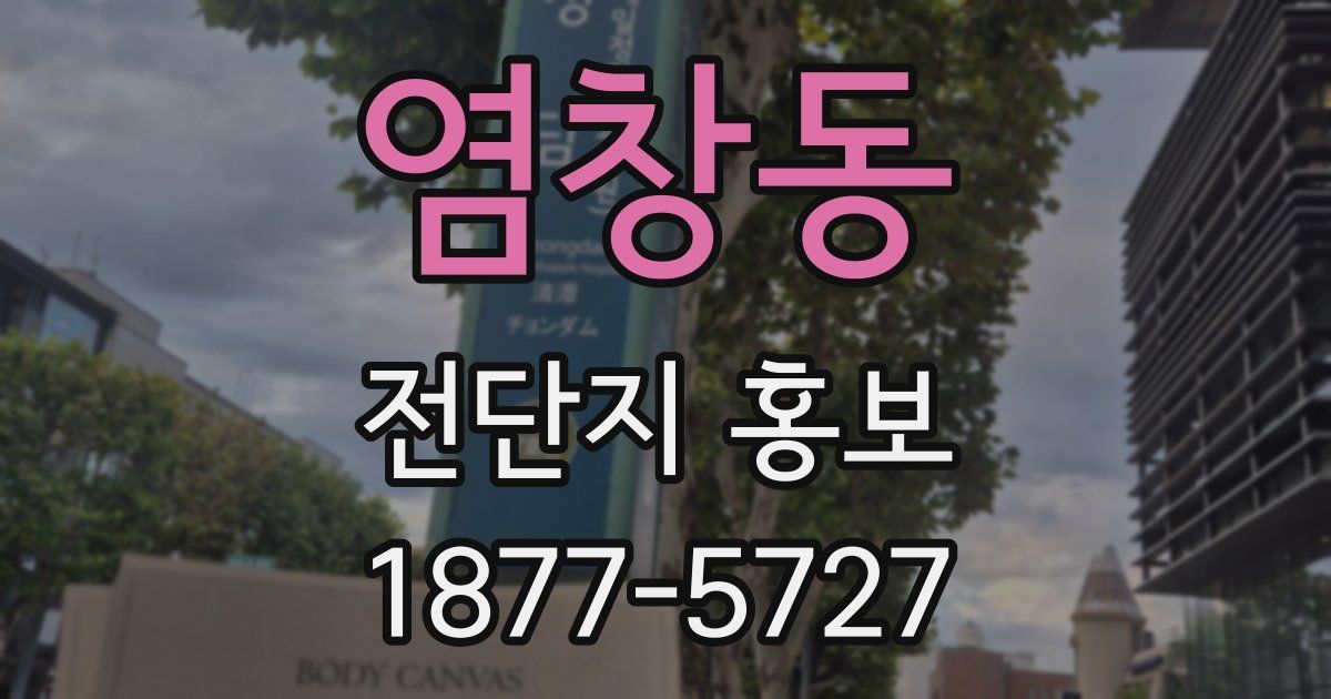 염창동 전단지 홍보