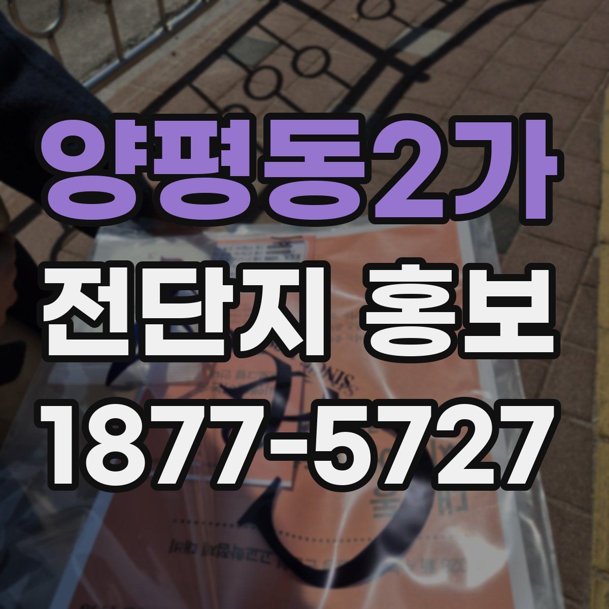 양평동2가 전단지 홍보