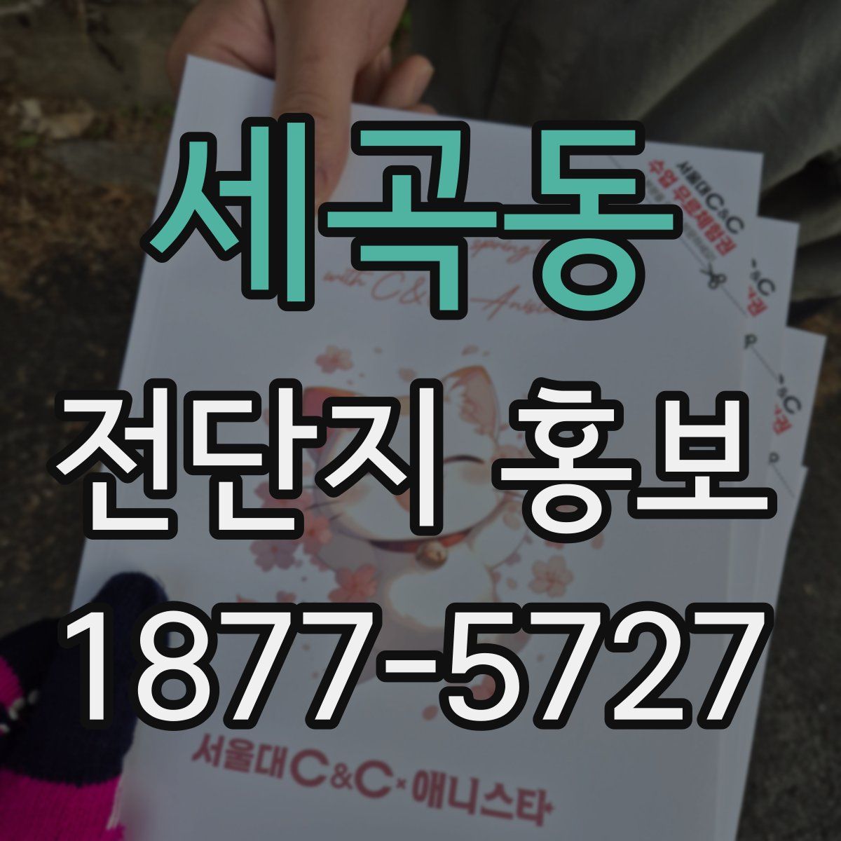세곡동 전단지 홍보