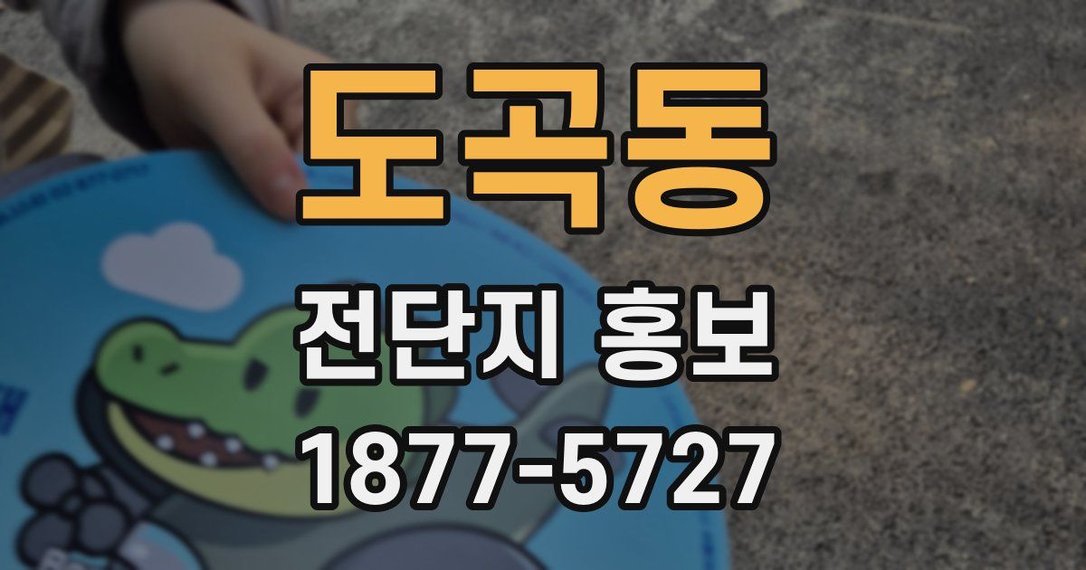 도곡동 전단지 홍보
