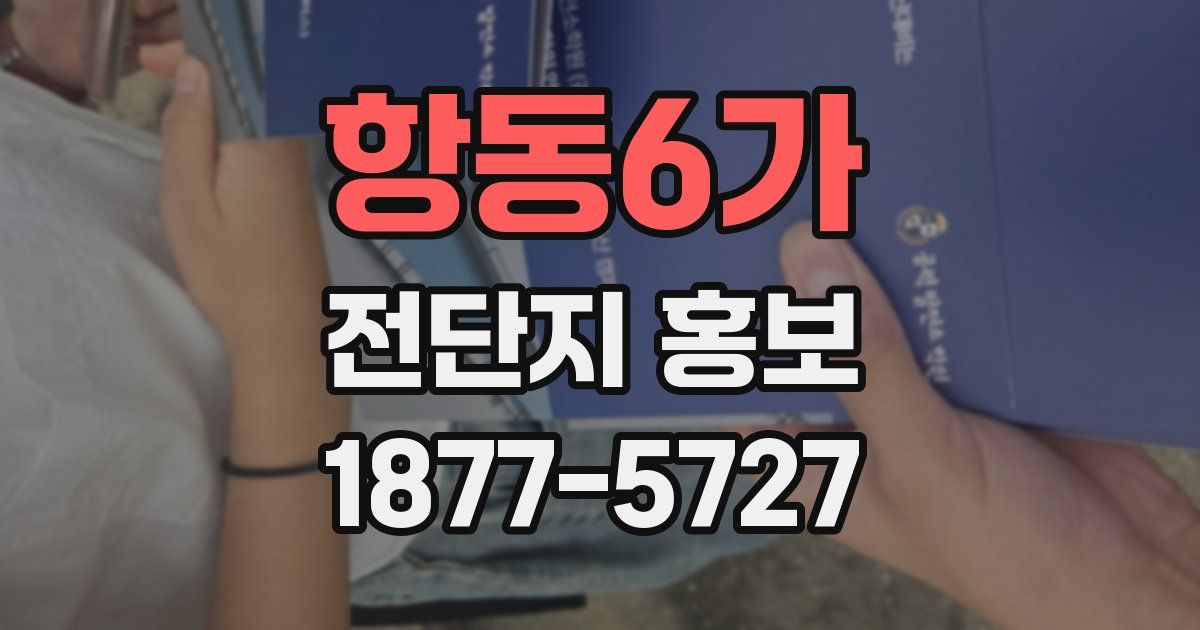항동6가 전단지 홍보