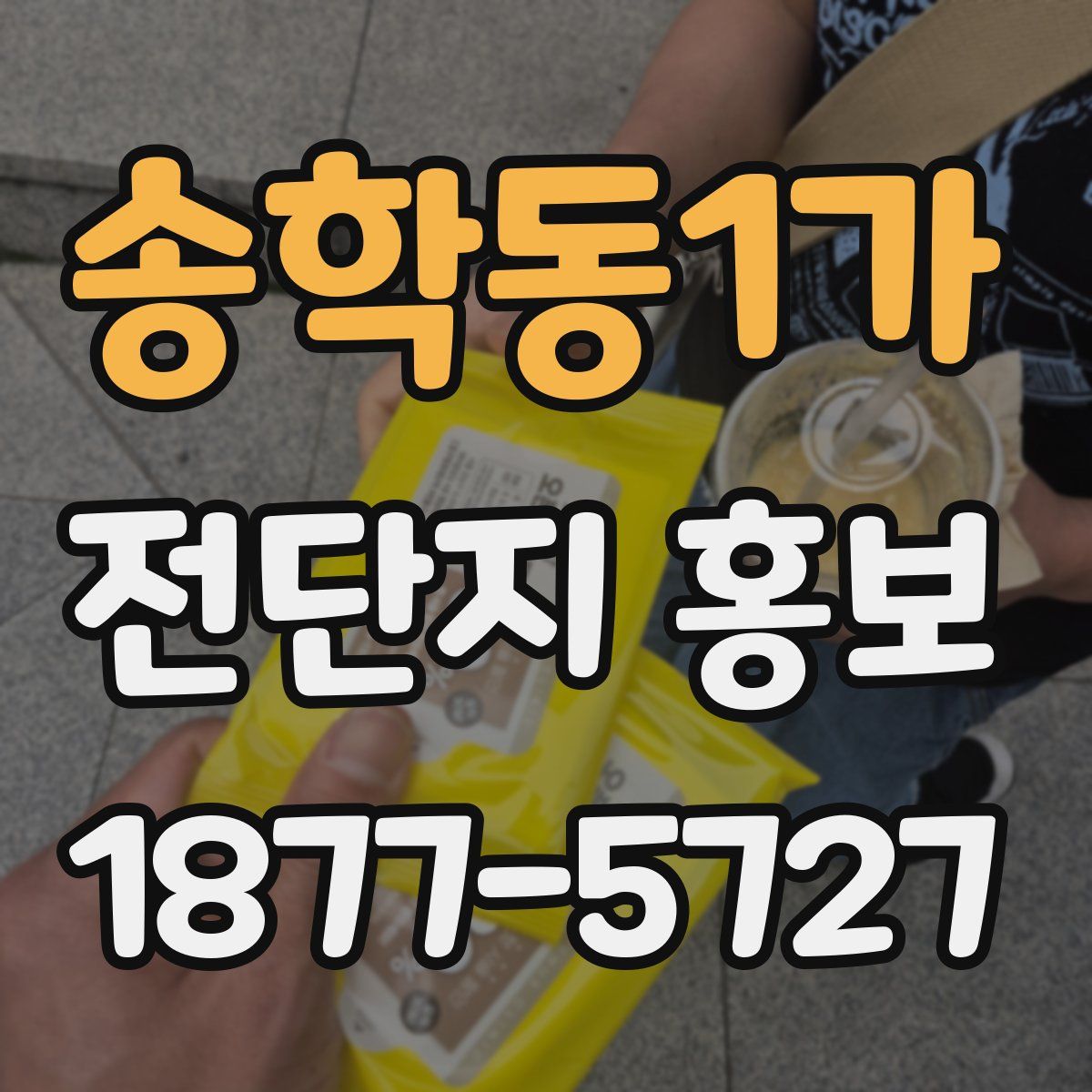송학동1가 전단지 홍보