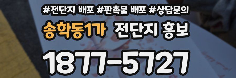 송학동1가 전단지 홍보