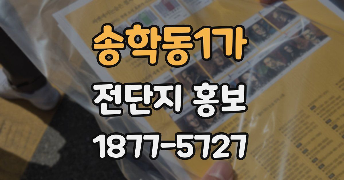 송학동1가 전단지 홍보