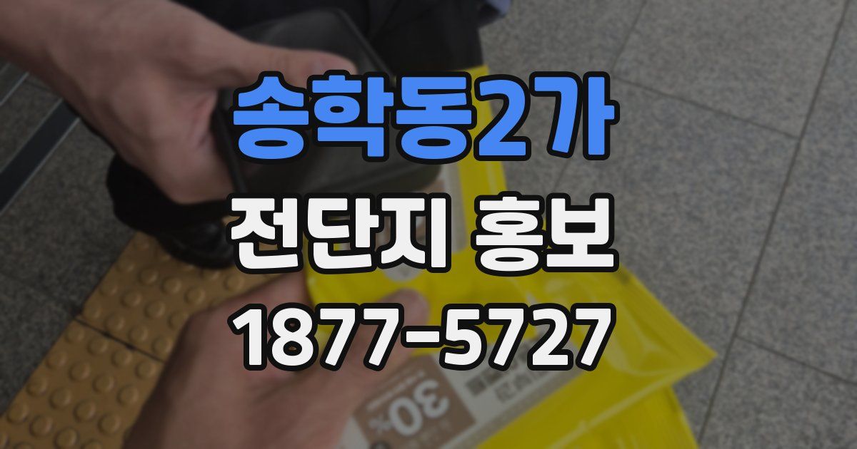 송학동2가 전단지 홍보