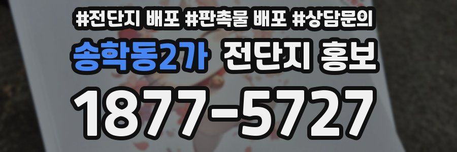 송학동2가 전단지 홍보