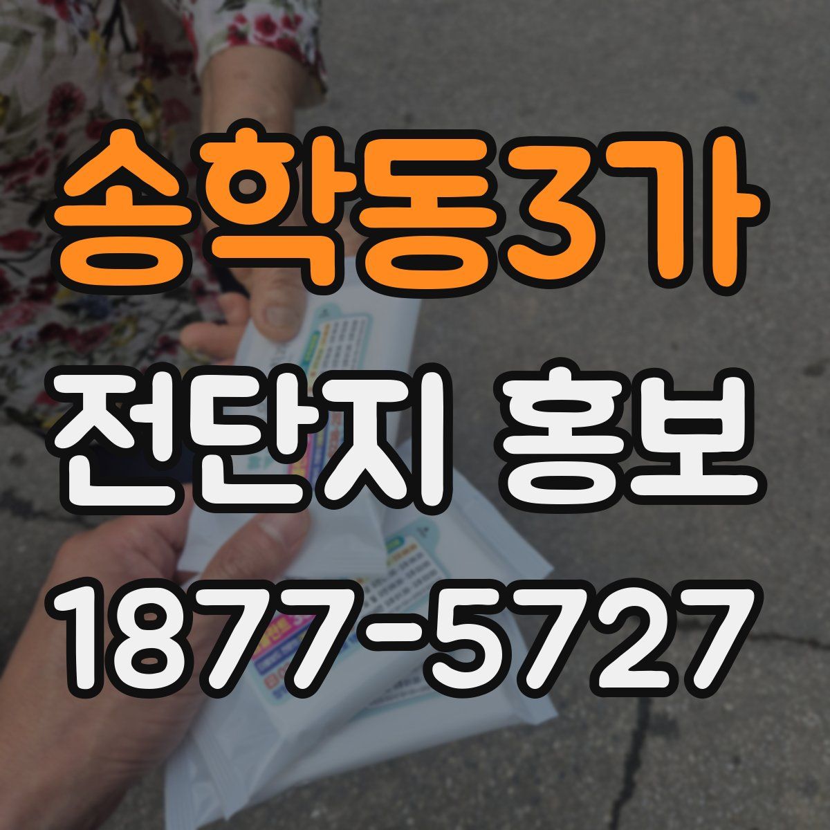 송학동3가 전단지 홍보