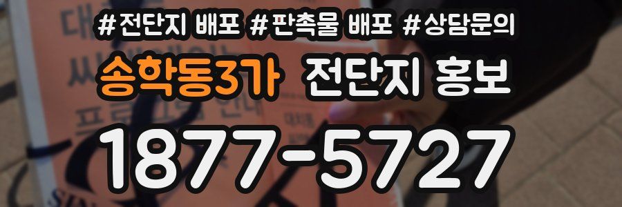 송학동3가 전단지 홍보