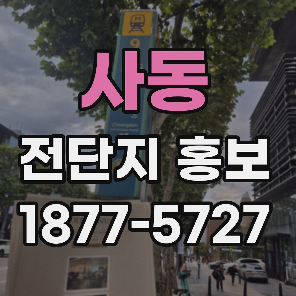 사동 전단지 홍보