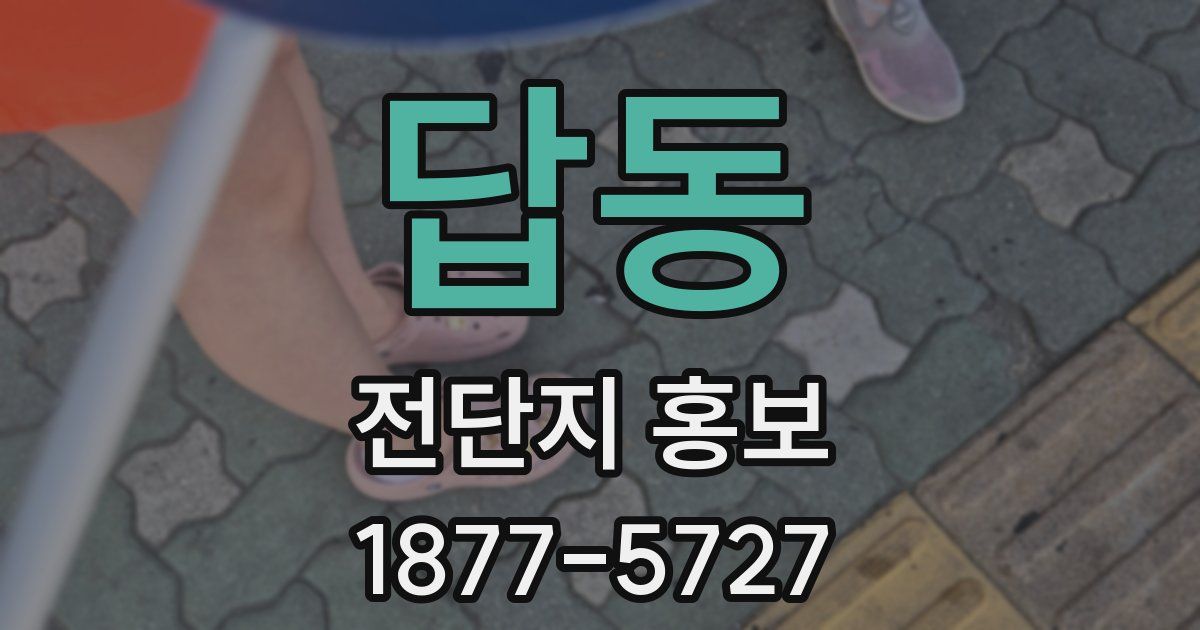 답동 전단지 홍보