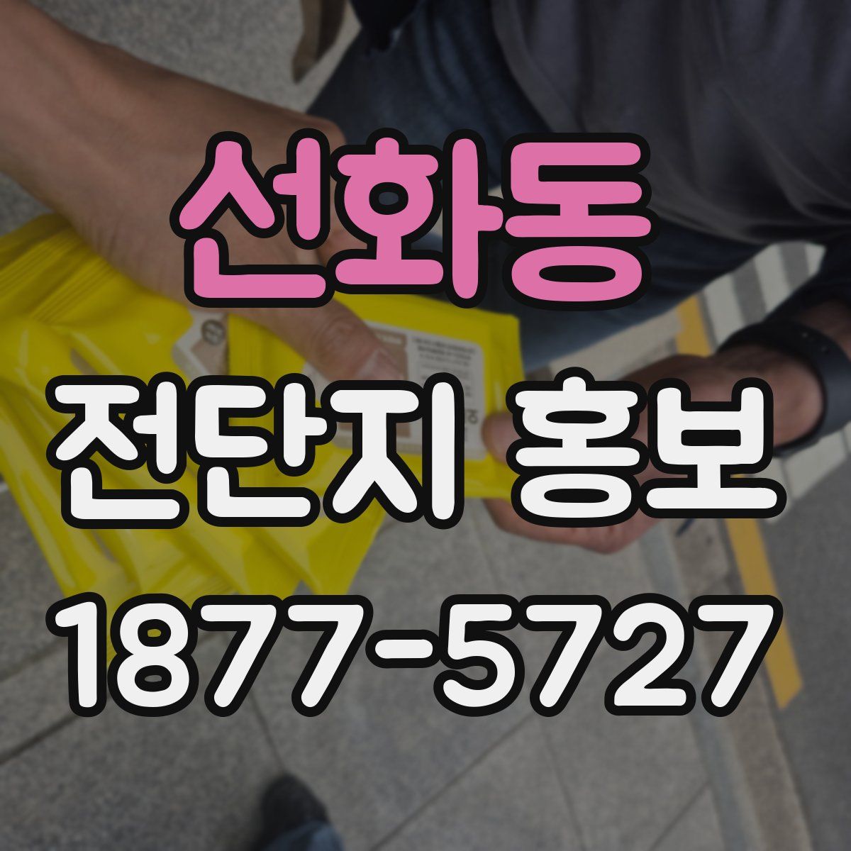 선화동 전단지 홍보
