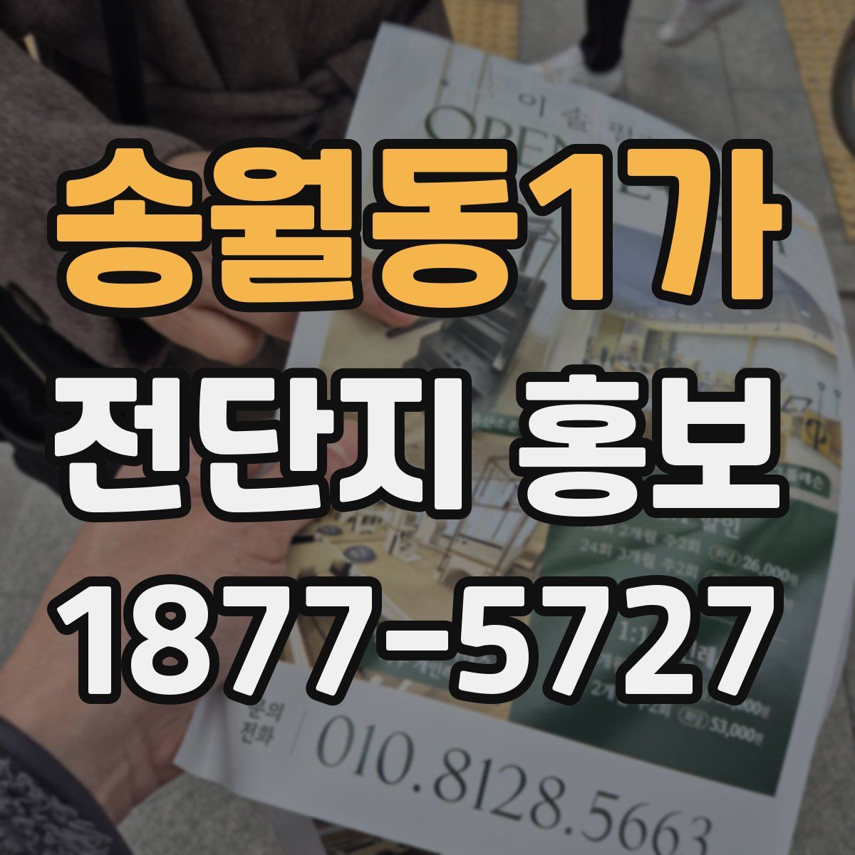 송월동1가 전단지 홍보