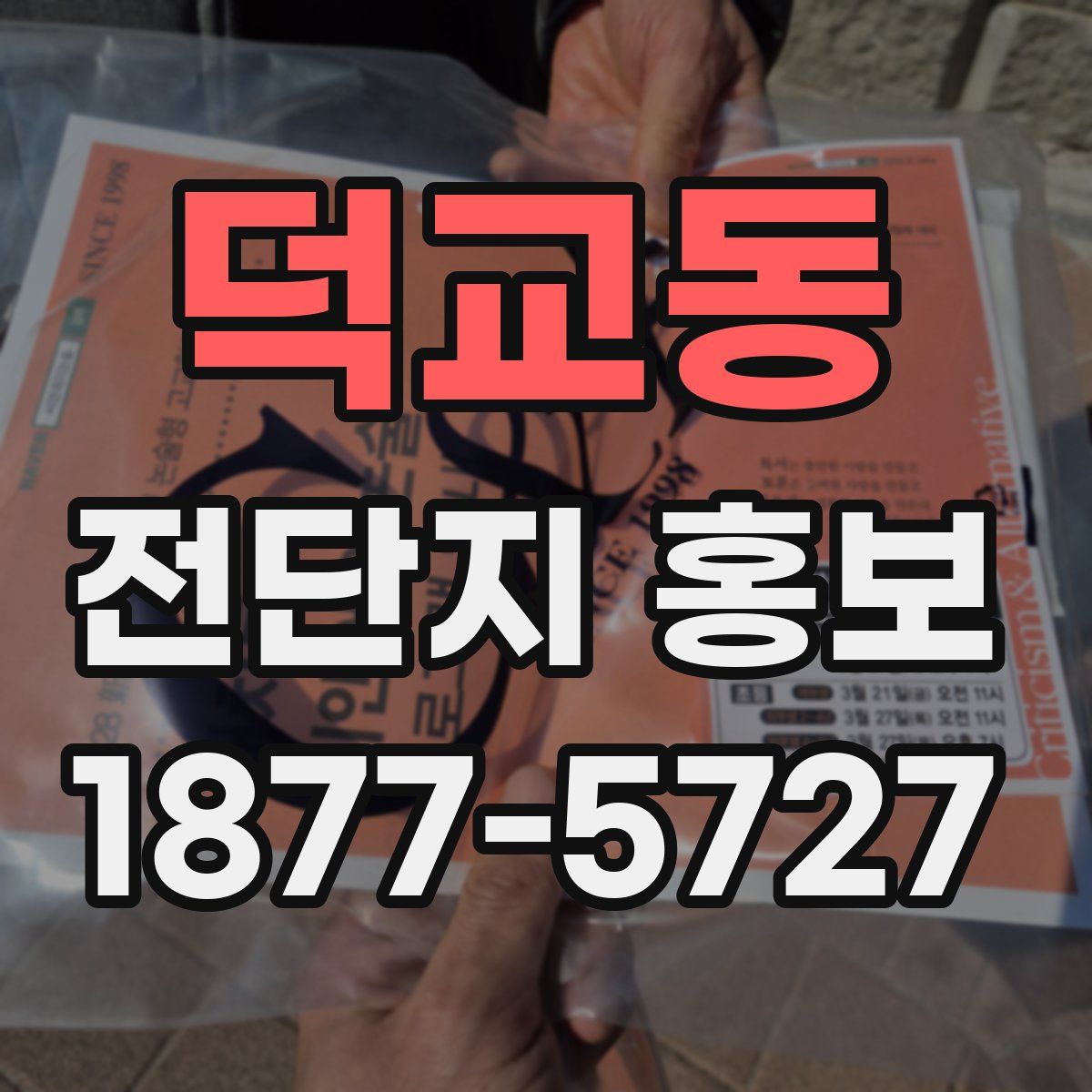 덕교동 전단지 홍보