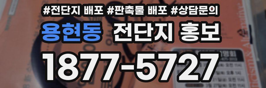 용현동 전단지 홍보