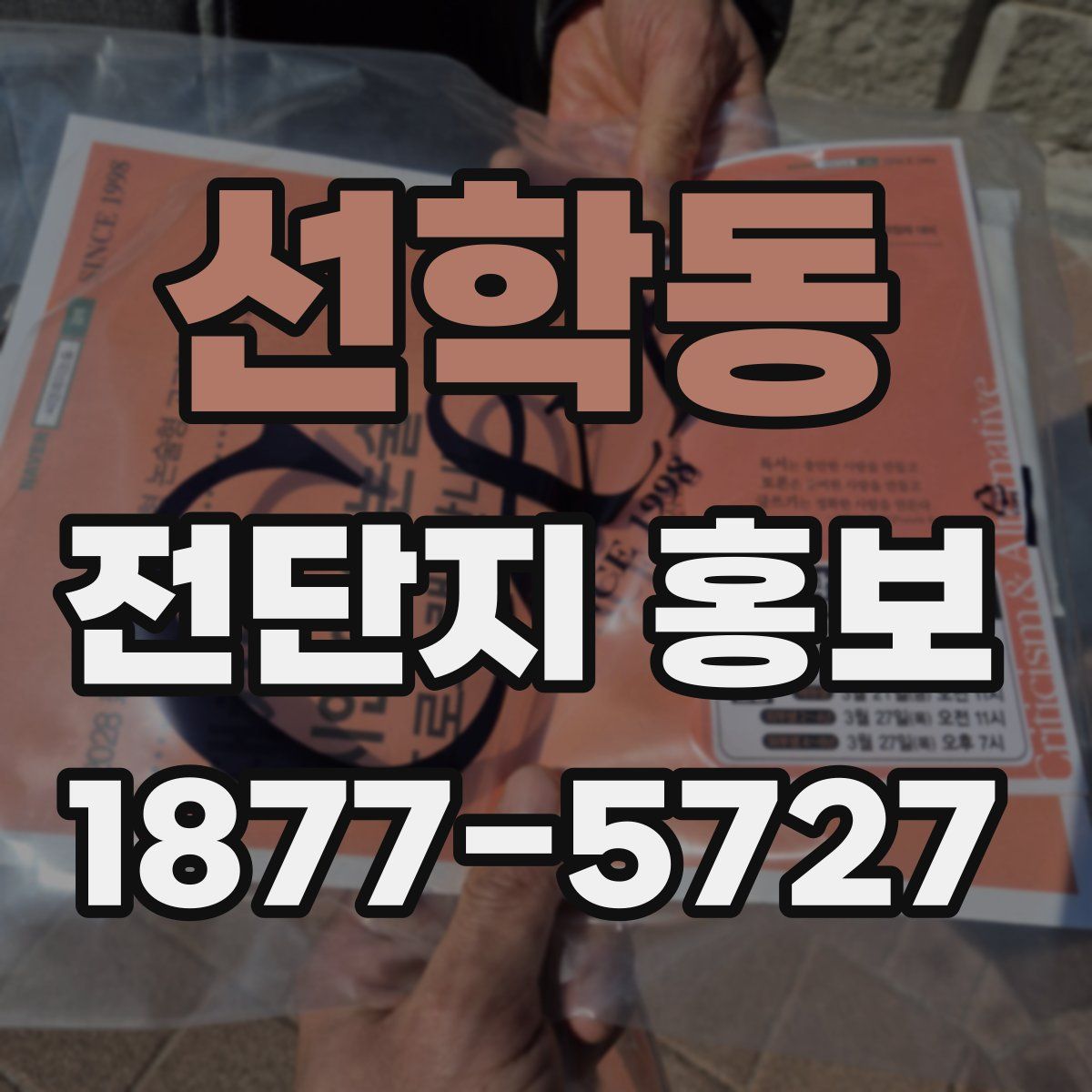 선학동 전단지 홍보