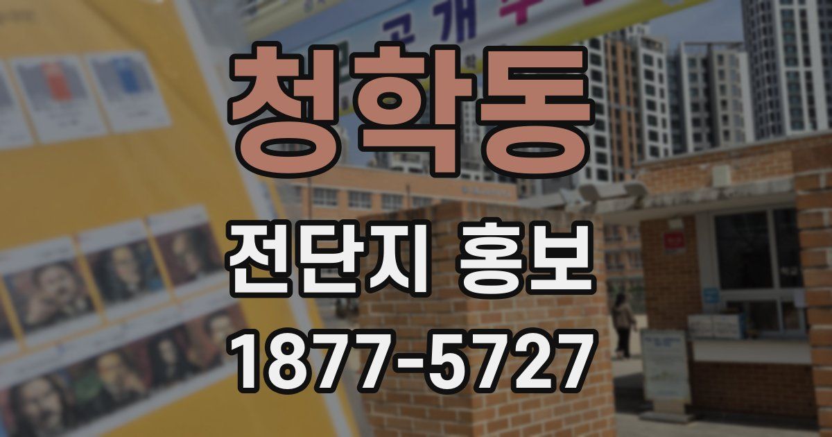 청학동 전단지 홍보
