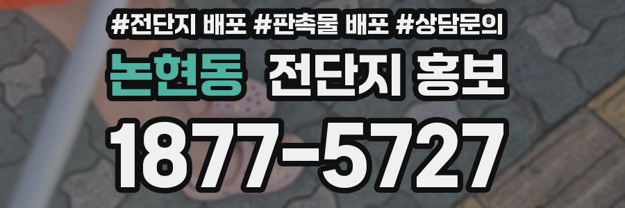논현동 전단지 홍보