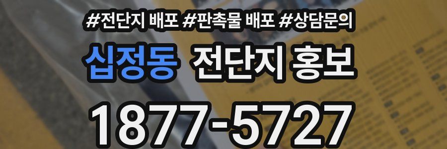 십정동 전단지 홍보