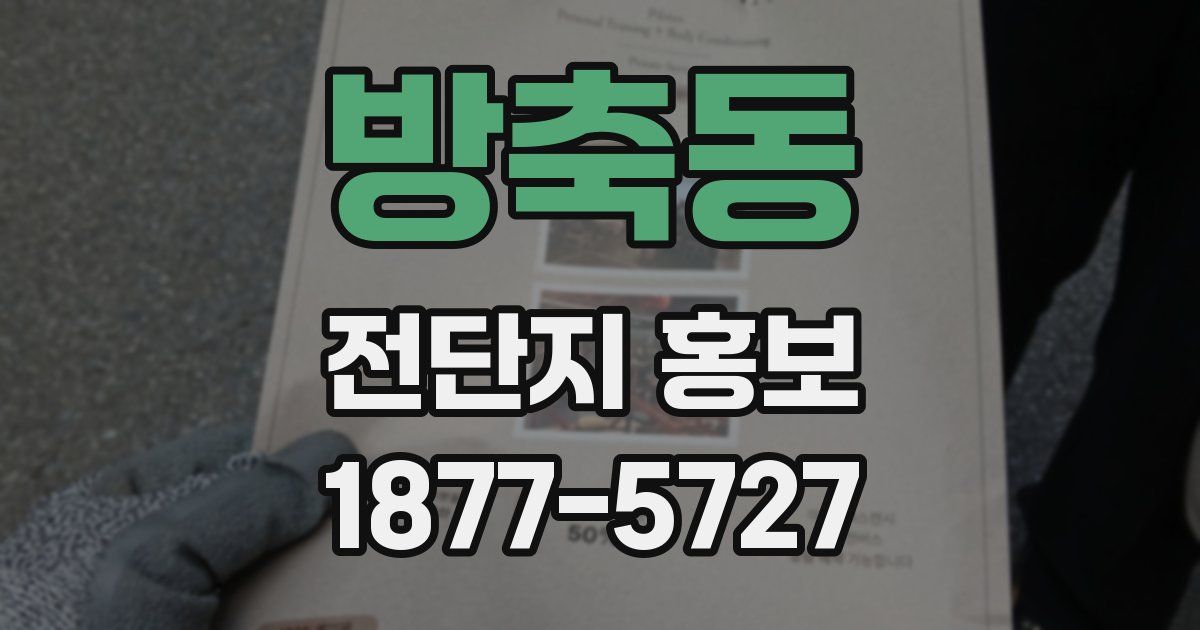 방축동 전단지 홍보