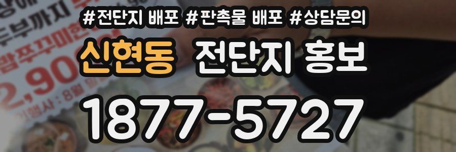 신현동 전단지 홍보