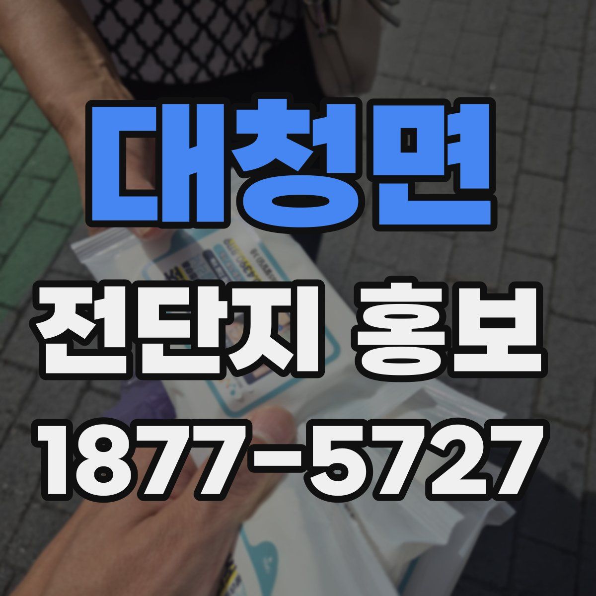 대청면 전단지 홍보