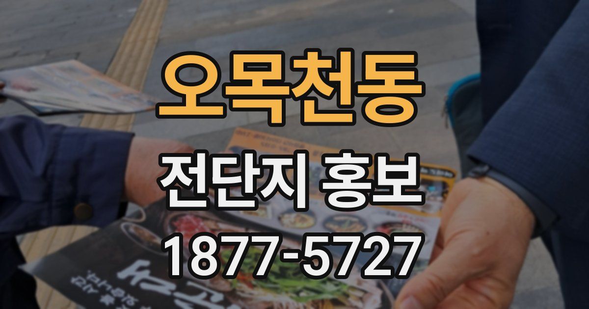오목천동 전단지 홍보