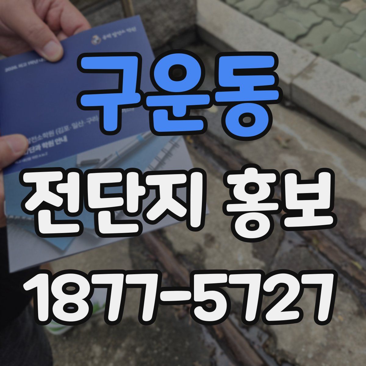구운동 전단지 홍보