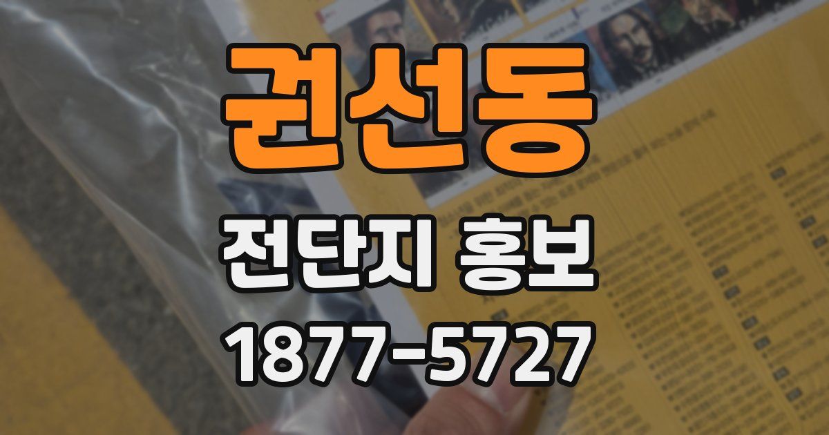 권선동 전단지 홍보