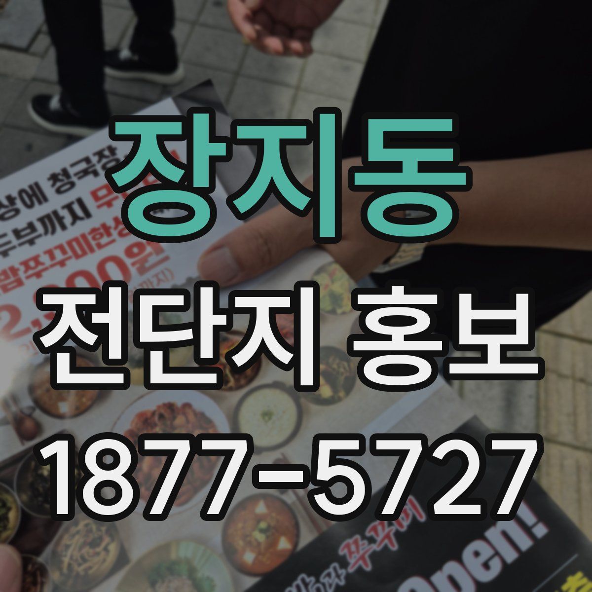 장지동 전단지 홍보
