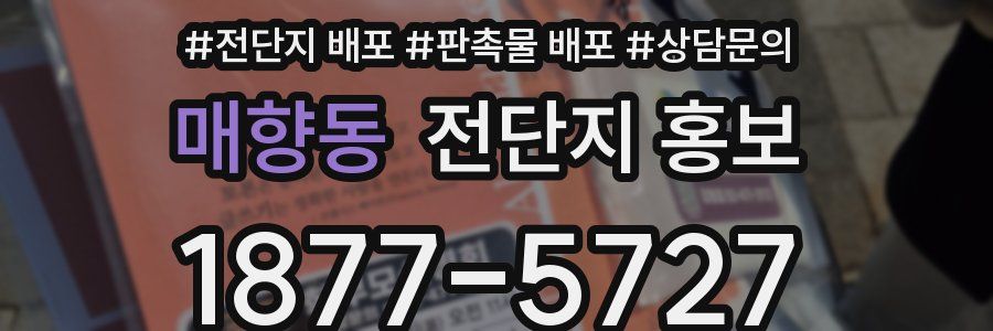 매향동 전단지 홍보