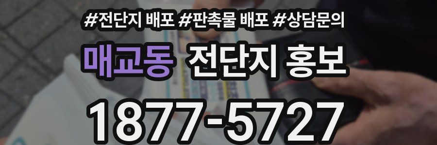 매교동 전단지 홍보