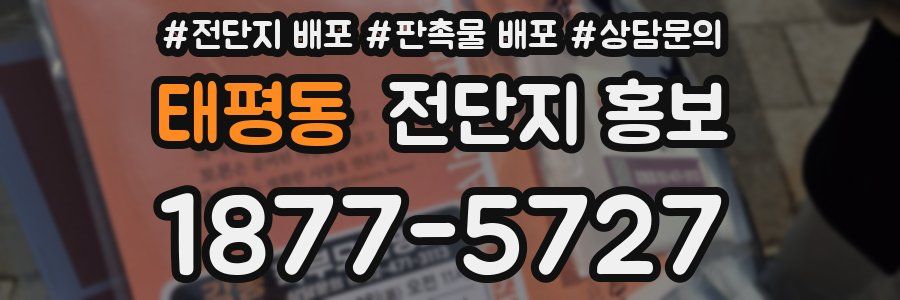 태평동 전단지 홍보