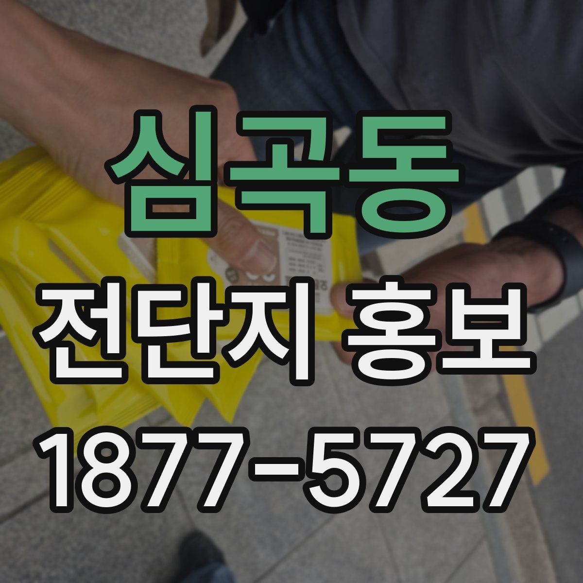 심곡동 전단지 홍보